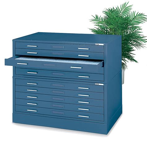 mayline steel ten drawer 41 wide flat file cabinet 7977c|Mayline 7977CG Steel Plan Files, C.